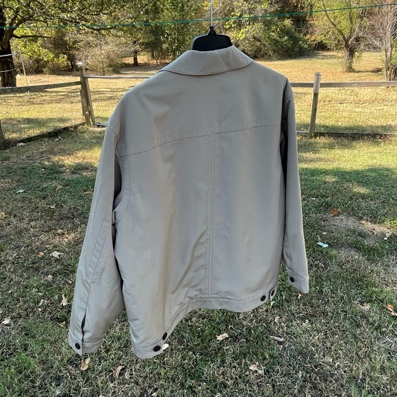Concepts by Claiborne Outerwear Poly Tech Insulated Zippered Tan Jacket - Picture 6 of 6